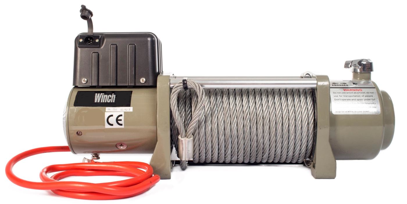 Лебедка электрическая автомобильная 5897кг 28м 12В (S13000)